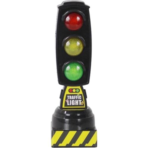 Mini Traffic Light Toy Model Signs Signal Education Toy Gift Age 3+ Black