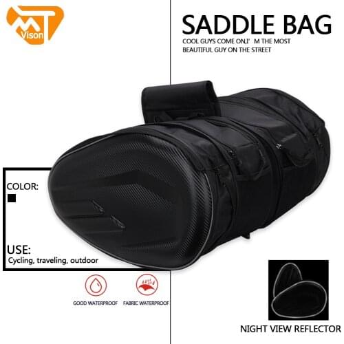 Motorcyle Black Rear Luggage Saddle Seat Bag Waterproof Cover For HONDA Suzuki KTM Yamaha Kawasaki Enduro Supermoto Racing Sport