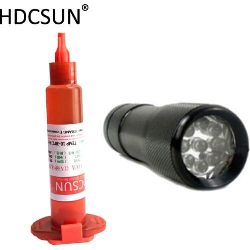 Tp-2500 UV Glue LOCA Liquid Optical Clear adhesive 5ml tp2500 +UV cutting light for iPhone Samsung glass lens Repair Wholesale