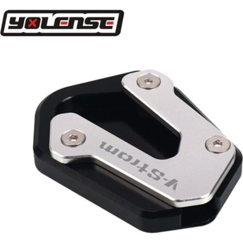 For SUZUKI V-STROM 650 V-strom 650XT DL650 DL 650 Motorcycle Kickstand Foot Side Extension Pad Support Plate Enlarge Stand