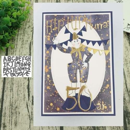 Uppercase english letters metal cutting dies Stencil Scrapbooking Photo Album Card Paper Embossing Craft DIY