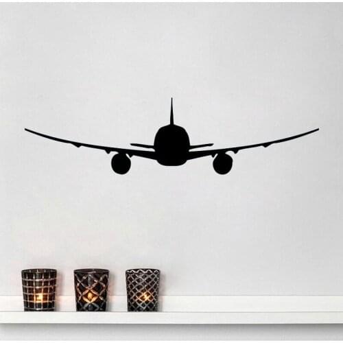 Airplane Wall Decal Boys Kids Children Room Decoration Nursery Wall Sticker Removable Home Decor Living Room Wallpaper Poster