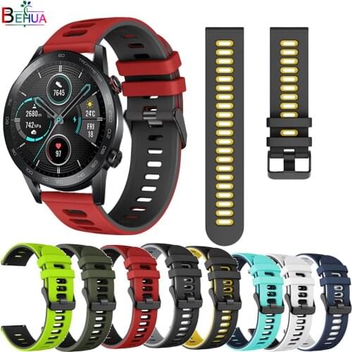 Watchband For Huawei Honor Magic Watch 2 46mm 42MM Strap Bracelet 20/ 22mm Watchstrap Silicone for Garmin Vivoactive 3 wristband