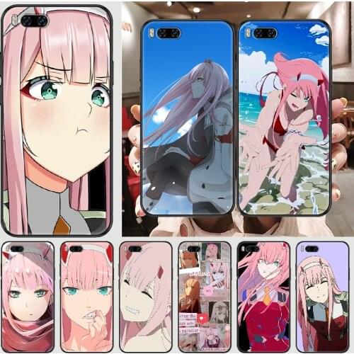 Zero Two Darling in the FranXX Phone case For Xiaomi Mi Max Note 3 A2 A3 8 9 9T 10 Lite Pro Ultra black silicone bumper pretty