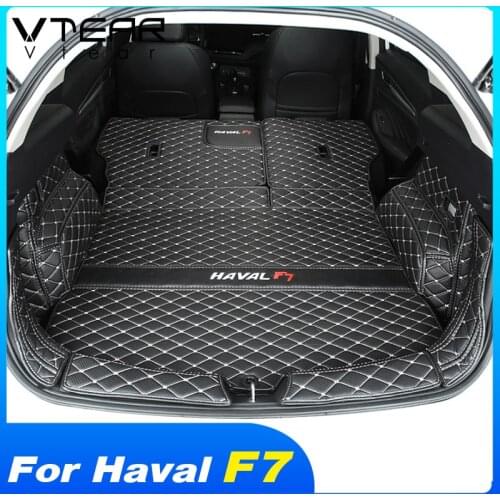 Vtear for Haval F7 F7X car trunk mat custom waterproof boot carpets cargo liner floor cushion accessories interior decoration
