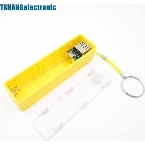 USB Power Bank Charger Pack Box Battery Case For 1x18650 DIY Portable Yellow diy electronics