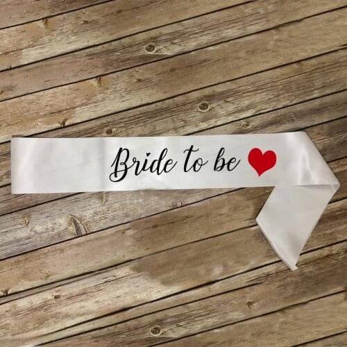 Bride to Be Satin Sash Letter Printed Bride Gifts Personalized Text Wedding Belt for Women Bridal Shower DIY Shoulder Sash