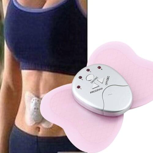 1pcs NEW Mini Butterfly Body Muscle Massager back mat Electronic Slimming Massage Fitness Health Care Massage muscle stimulator