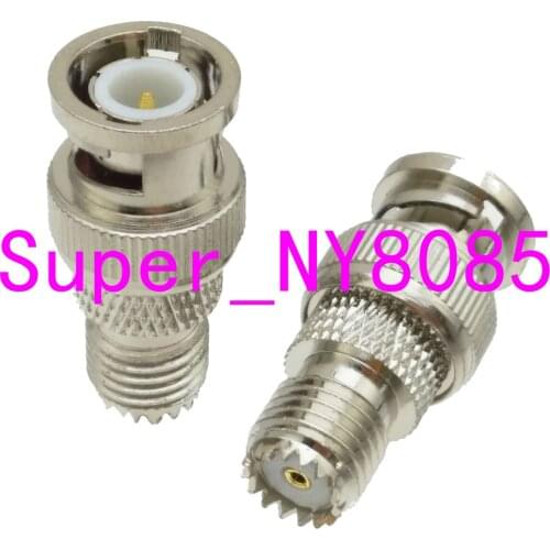 10pcs BNC male plug to mini UHF miniUHF female jack center RF adapter connector