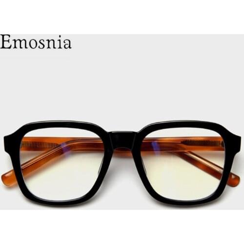 2021 Classic Square Glasses Frames Women Brand Design Transparent Blue Light Eyeglasses Men Female Clear Lens Spectacle UV400