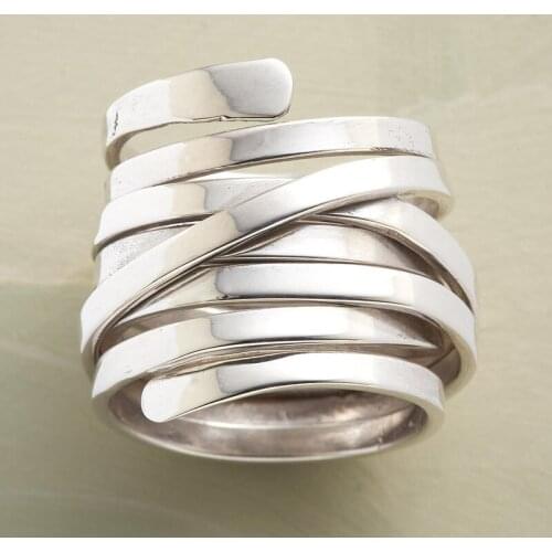 2021 New Personality Designer Silver Color Rings For Women Trendy Female Jewelry Party Accessories Gifts