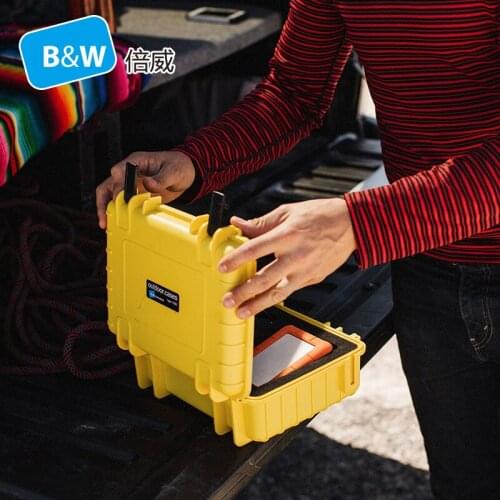 B&W type1000 Tool case toolbox camera bag sealed waterproof protective tool case security tool equipment with pre-cut foam