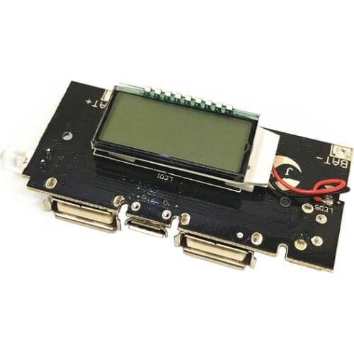 Dual USB 5V 1A 2.1A Mobile Power Bank 18650 Lithium Battery Charger Board Digital LCD Charging Module