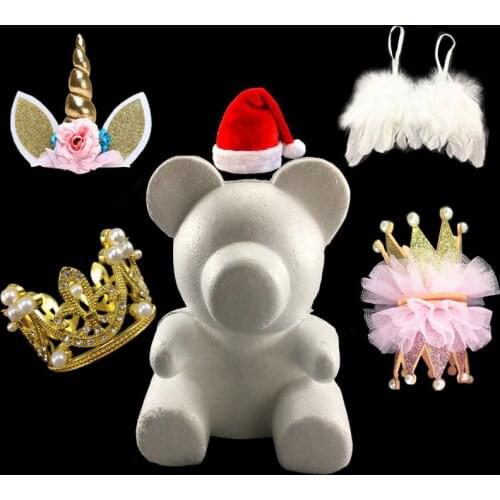 Rose Bear Accessories Foam Rose Bear Mold DIY Handmade Decorations for Valentines day Christmas Wedding Gift