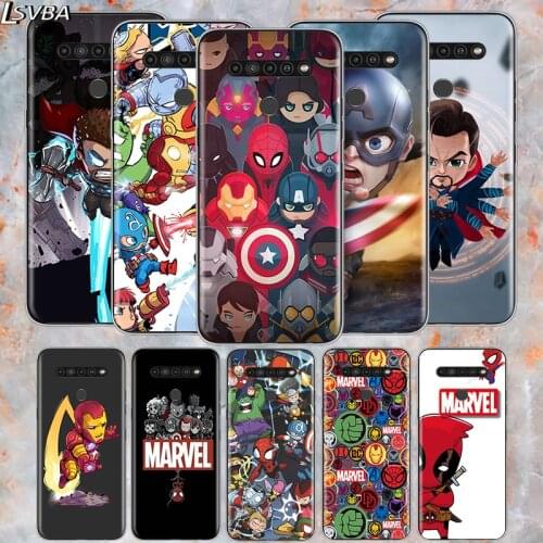Marvel Cartoon Heros For LG V60 V50S V50 G8X G8S G8 G7 ThinQ 5G K61 K51S K41S K30 K20 Q60 Q9 Soft Phone Case
