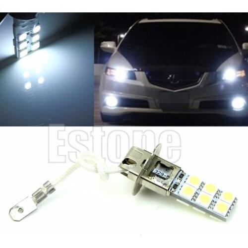 H3 12-LED 5050 SMD 12V Bright White Car Fog Signal Head Light Driving Lamp Bulb
