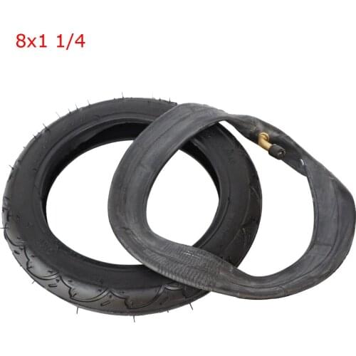 Good quality 8 inch tyre 8X1 1/4 Scooter Tire & Inner Tube Set Bent Valve Suits Bike Electric / Gas Scooter Tyre