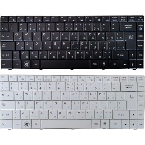 NEW Russian/RU laptop keyboard For MSI X320 X300 X340 X400 Tastatur Medion Akoya Mini E1312 E1313 black/white