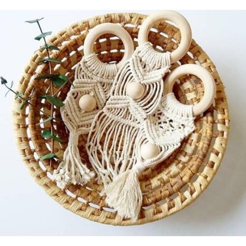 Cotton Rope Napkin Ring Handmade European Style Macrame Napkin Holders Dinner Table Decoration Crafts Wedding Party Supplies