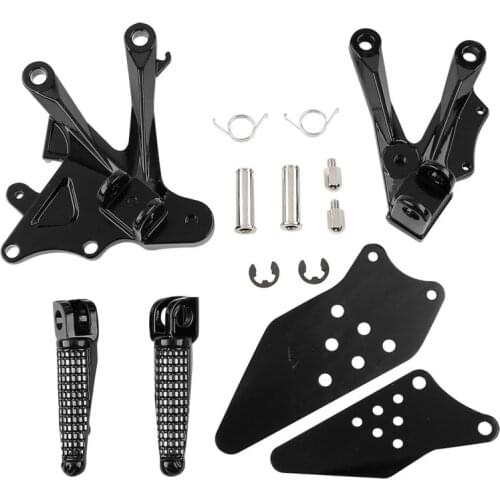 Motorcycle Front Footrest Foot Pegs Set For KAWASAKI Ninja ZX10R 2006-2010 2007 2008 2009