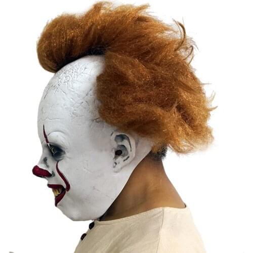Adults Joker Pennywise Cosplay Costume Mask Stephen King It Chapter Two 2 Horror Clown Halloween Men Party Costumes Props