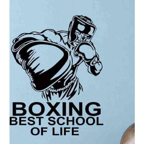 Boxing Glove Sticker Kick Boxer Play Car Decal Free Combat Posters Vinyl Striker Wall Decals Parede Decor