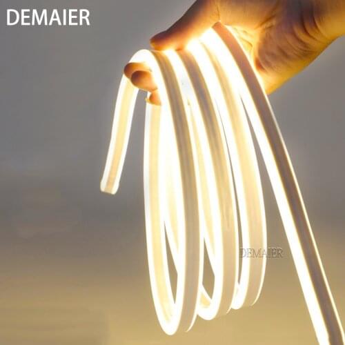 6mm Schmale Neon licht 12V LED Streifen SMD 2835 120LEDs/M Flexible Seil Rohr Wasserdicht für DIY Weihnachten Urlaub Dekoration