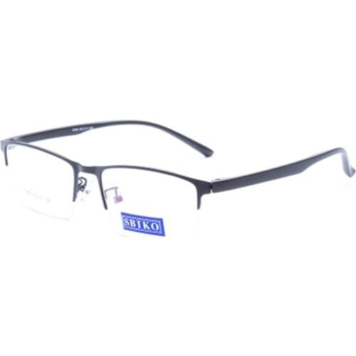 OEYEYEO Simple Comfortable Business Light And Tough Anti Allergy mens And Womens Myopia Half Frame Spectacle Frame Y6629