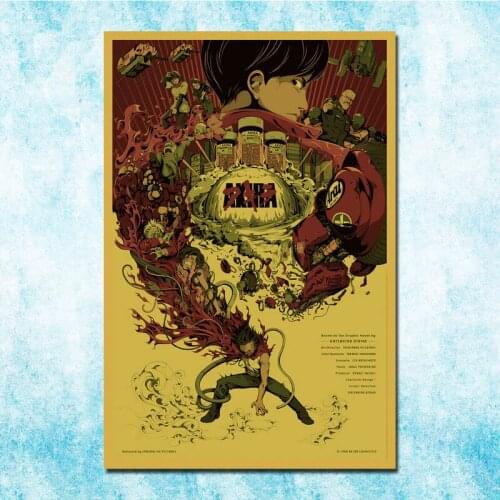 Japanese Anime Movie Akira Poster Art Silk Canvas Retro Print For Home Room Decor-017