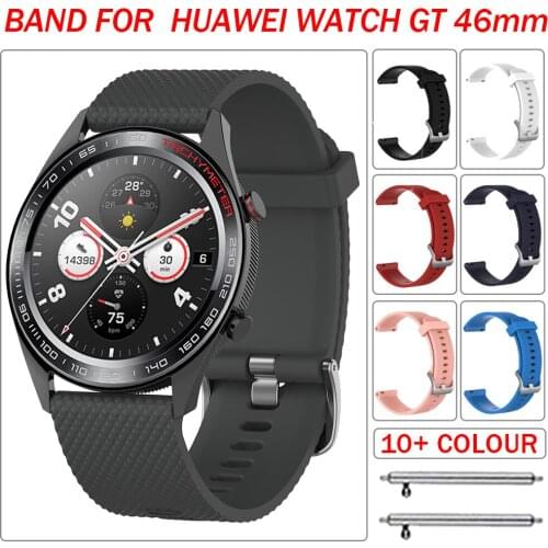Sport Silicone Wrist Strap for HUAWEI WATCH GT 46mm Bands Bracelet Watchband Replaceable Straps Correa Accessories Band 22mm