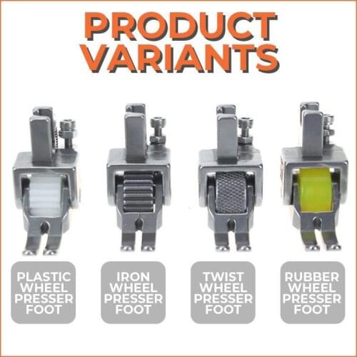 Roller Foot Sewing Accessories Replacement Narrow Rolled Hem Sewing Machine Presser Foot Set Embroidery Household Sewing Tools