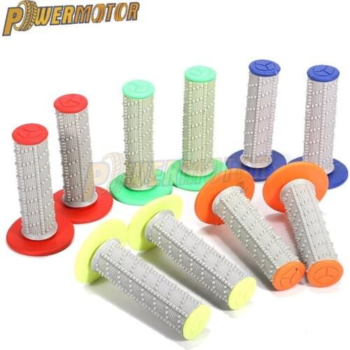Universal Handle Bar 7/8" Motorcycle Handlebar Grips Double color Hand Grips For Dirt Pit bike Motocross