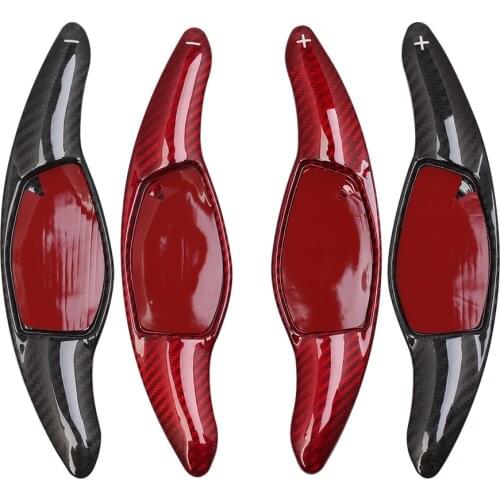 Carbon Fiber Steering Wheel DSG Paddle Extension Shifters Cover Fit For Audi R8 TT RS Package 2016 2018 2018 RS4 RS5 2017 2018
