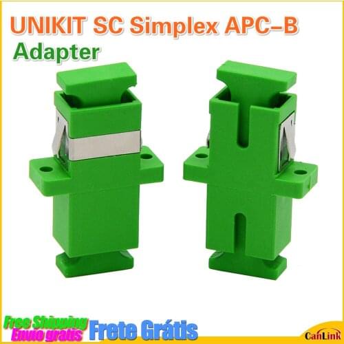 UNIKIT SC Simplex APC-B SC APC Simplex single-mode Fiber optic Adapter SC Optical fiber coupler SC APC Fiber flange SC connector