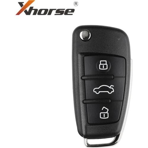 Xhorse VVDI2 XKA600EN Universal Remote Key 3 Buttons for Audi A6L Q7 Type XKA600EN Wire Remote Key 5pcs/lot