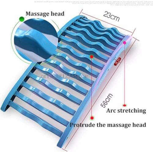 Magic Back Stretcher Lower Lumbar Massage Support Spine Pain Relief Chiropractic Lumbar stretch calibration device