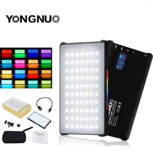 YONGNUO YN365 RGB LED Video Light 12W Pocket On Camera Colorful Photography Lighting For Canon Sony Nikon DSLR