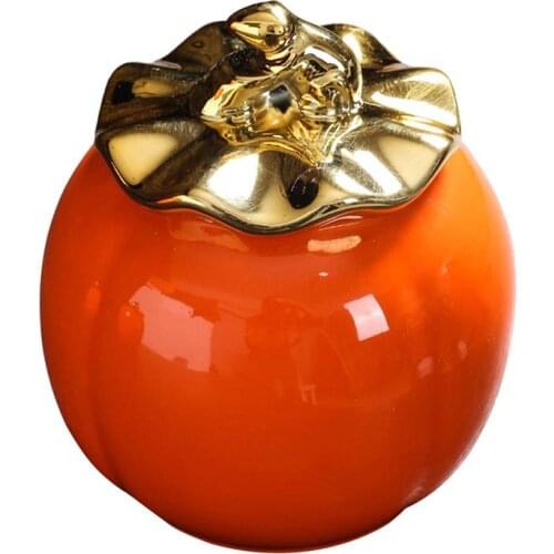 1Pc Ceramic Tea Caddy Gift Tea Canister Candy Storage Holders for Home with Lid