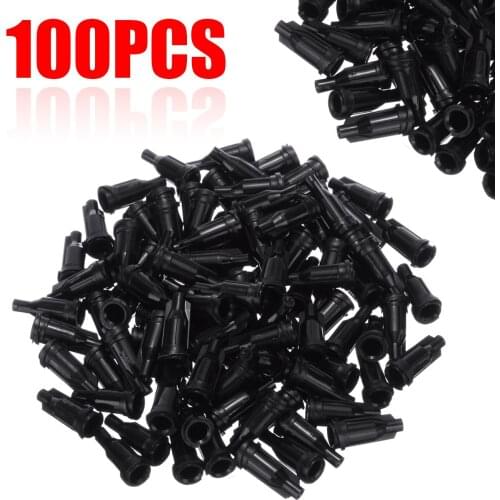 100pcs Industrial Syringe Tips Caps Assortment Injector Glue Dispensing Needle Sealing Plug Syringe Cap