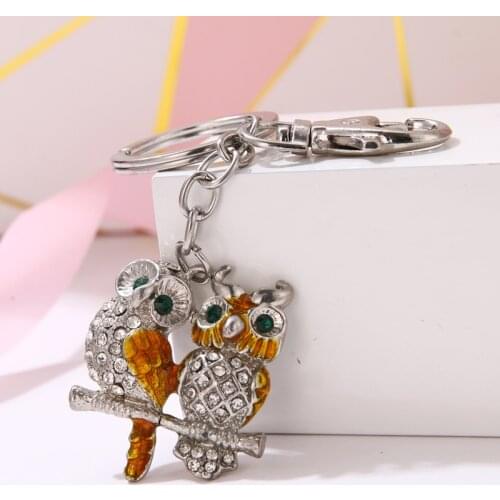 2019 Z Fashion Charm Cute Owl Bag Keychain Birthday Party Christmas Gift Free Shipping