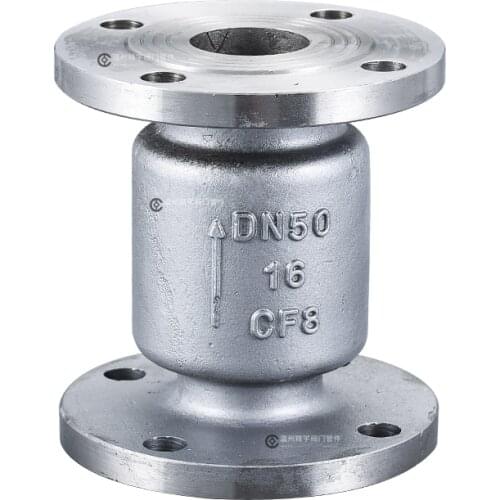 304 Stainless Steel Vertical Check Valve Flange One-way Non-return Valve Lift Type Reverse Check Valve DN25-DN50 H42W-16P