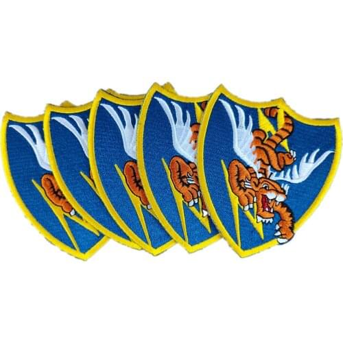5PCS WW2 US AIR FORCE FLYING TIGERS AVG BADGE Jacket Costume Sew Iron On Patch