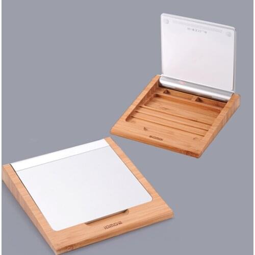 SAMDI Bamboo Holder Dock Stand for Bluetooth Wireless Magic Trackpad Wooden Bluetooth touchpad bracket