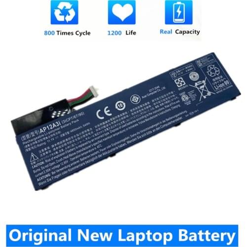 CSMHY New Battery AP12A3i For Aspire Timeline Ultra M3 M5 M3-581TG M3-481TG M5-481TG M5-581TG AP12A4i 11.1V 4850mAh
