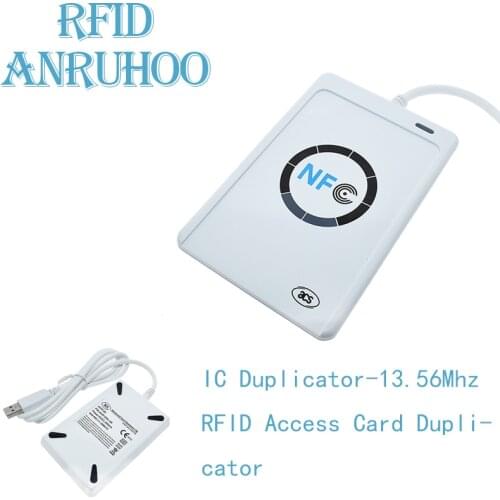 New ACR122U IC Card Duplicator RFID Encryption Decoding Reader 13.56Mhz NFC Smart Chip Tag Writer ISO14443 Key USB Clone Copier