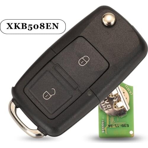 Jingyuqin 5pcs Xhorse XKB508EN Wire Universal Remote Key B5 Style For VVDI Key Tool VVDI2 English Version 2 Buttons