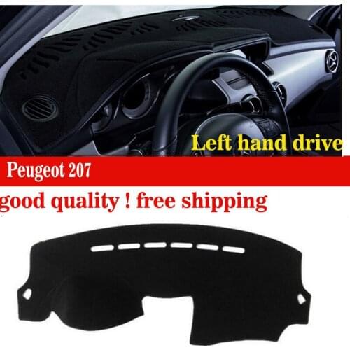Car dashboard covers mat for Peugeot 207 all the years Left hand drive dashmat pad dash cover auto dashboard accessories