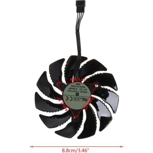 T129215SU 88mm Cooling Fan Cooler for Gigabyte Geforce GTX 1050 1050TI 1060 1070