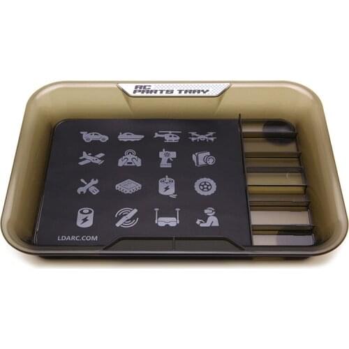 LDARC parts tray Model airplane Car model model screwdriver Storage Box Repair tray ABS silicone non-slip