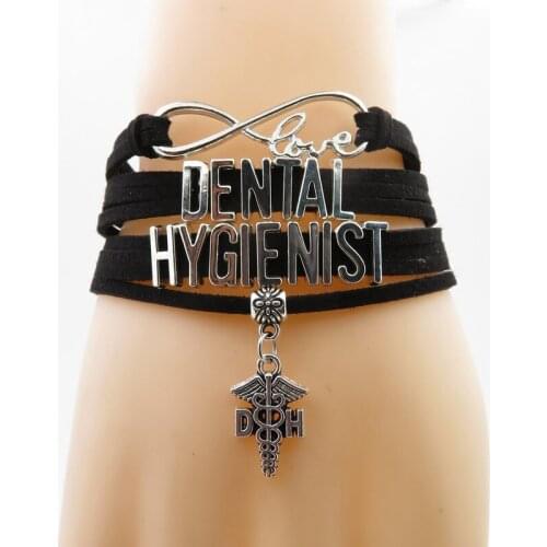 Love Dental hygienist Bracelet nurses MEDICAL bracelet charm nurse gift bracelets & bangles for women and man doctors gift